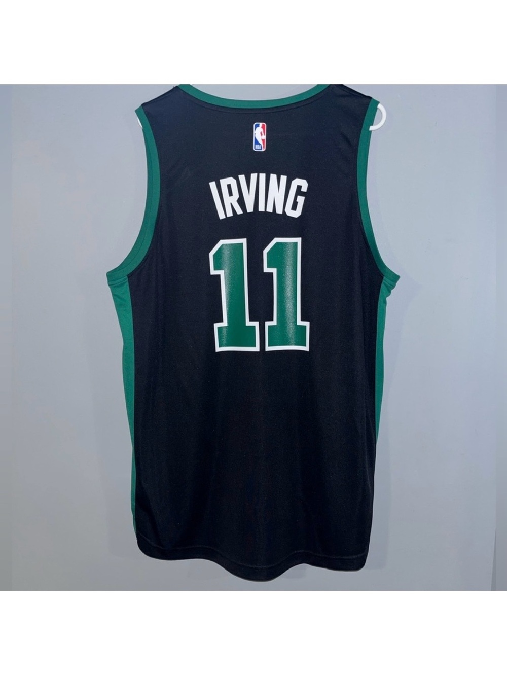 Boston Celtics #11 Kyrie Irving Black Statement Edition Throwback NBA Jersey